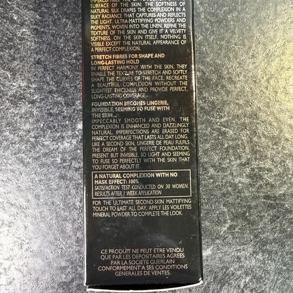 NEW Guerlain Lingerie De Peau Invisible Skin Fusion Foundation 12 Rose‎ Clair